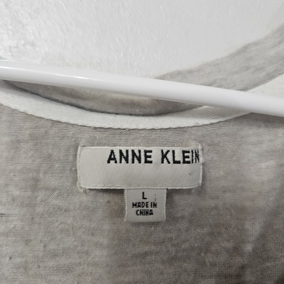 Anne Klein Long Sleeve Gray Shirt! - Picture 2 of 6